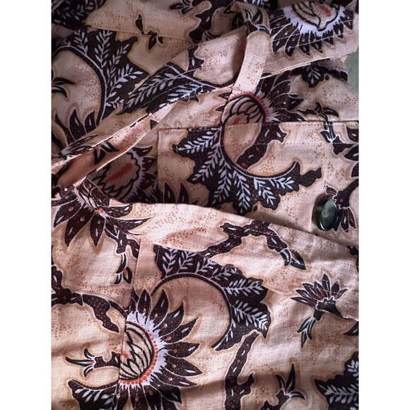 A.L.C. 14 Linen Printed Romper Belted - Picture 4 of 10